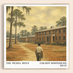 The Nickel Boys literary book poster by Colson Whitehead – framed literary art print