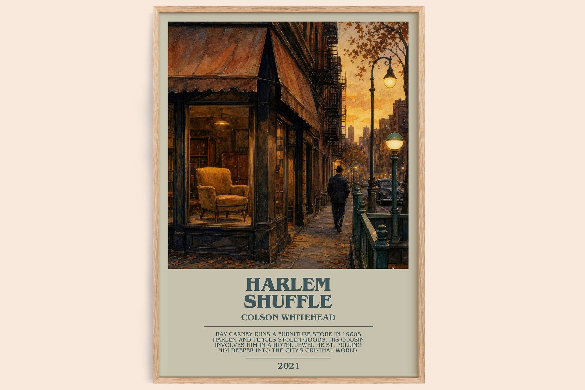 Harlem Shuffle Bookish Wall Art by Colson Whitehead