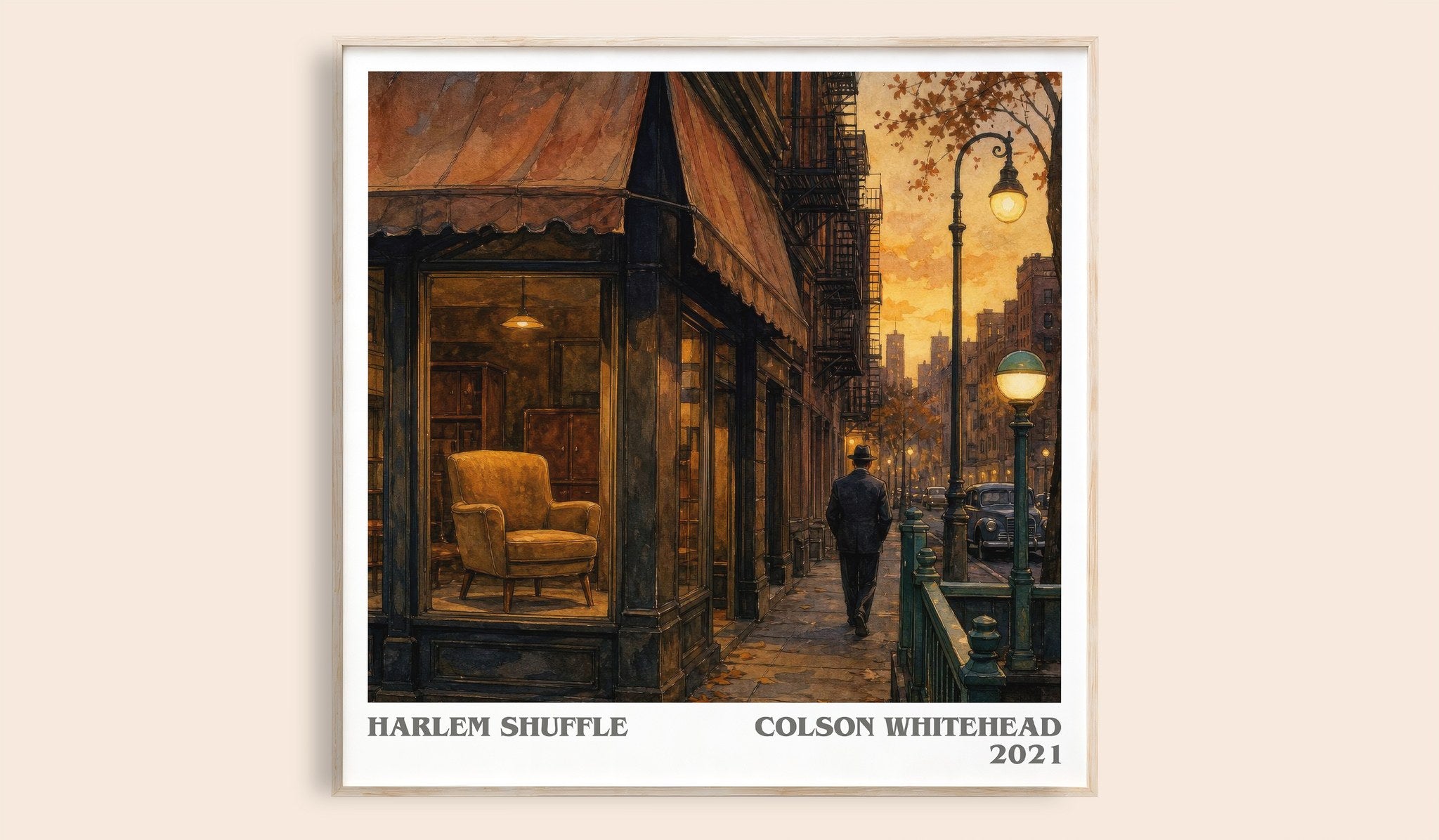 Harlem Shuffle Literary Art Print by Colson Whitehead