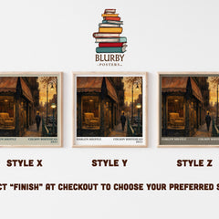 Harlem Shuffle literary print in frame leaning in hallway – crime wall art