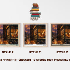 Crook Manifesto literary print in frame leaning in hallway – crime wall art