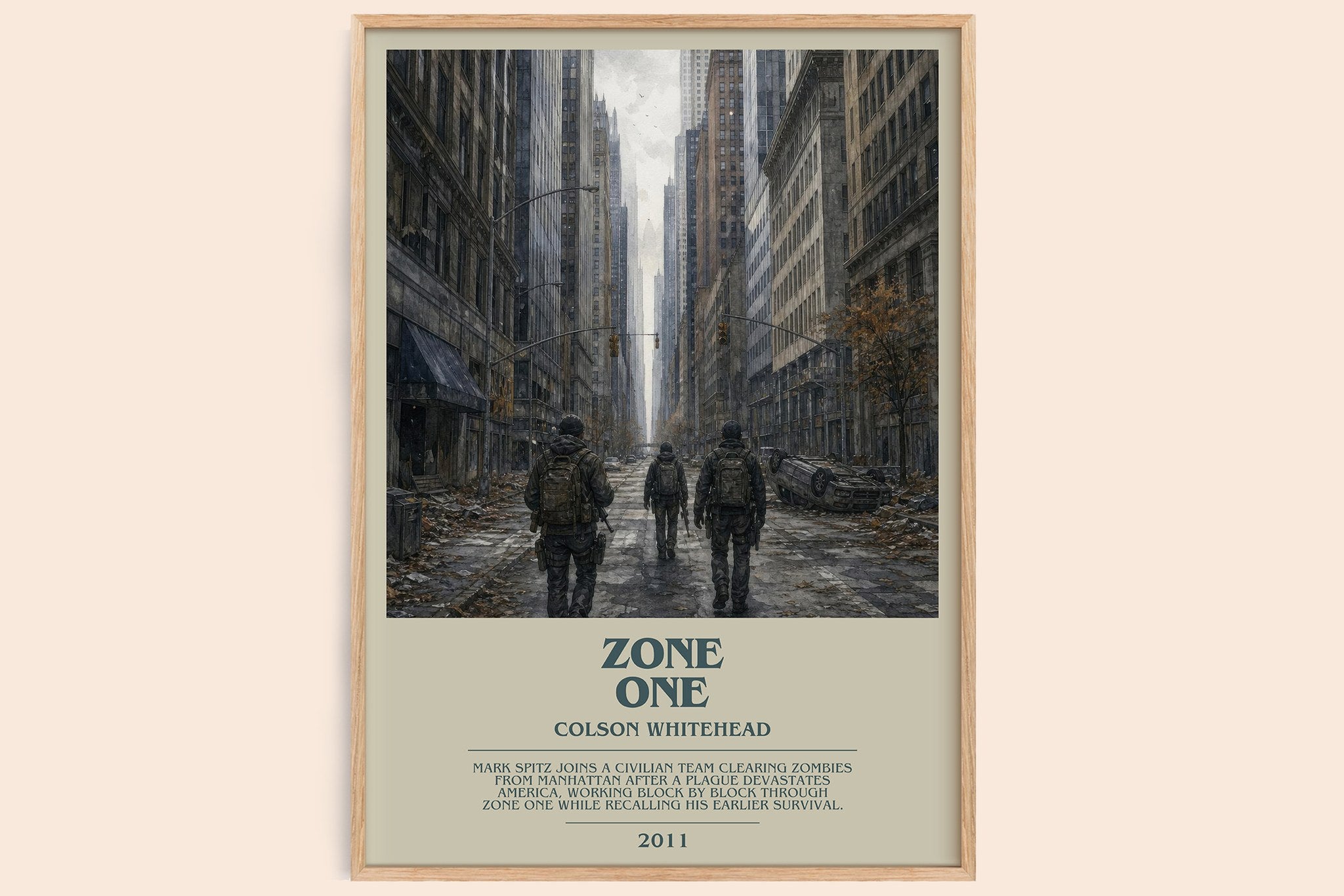Zone One Bookish Wall Art by Colson Whitehead