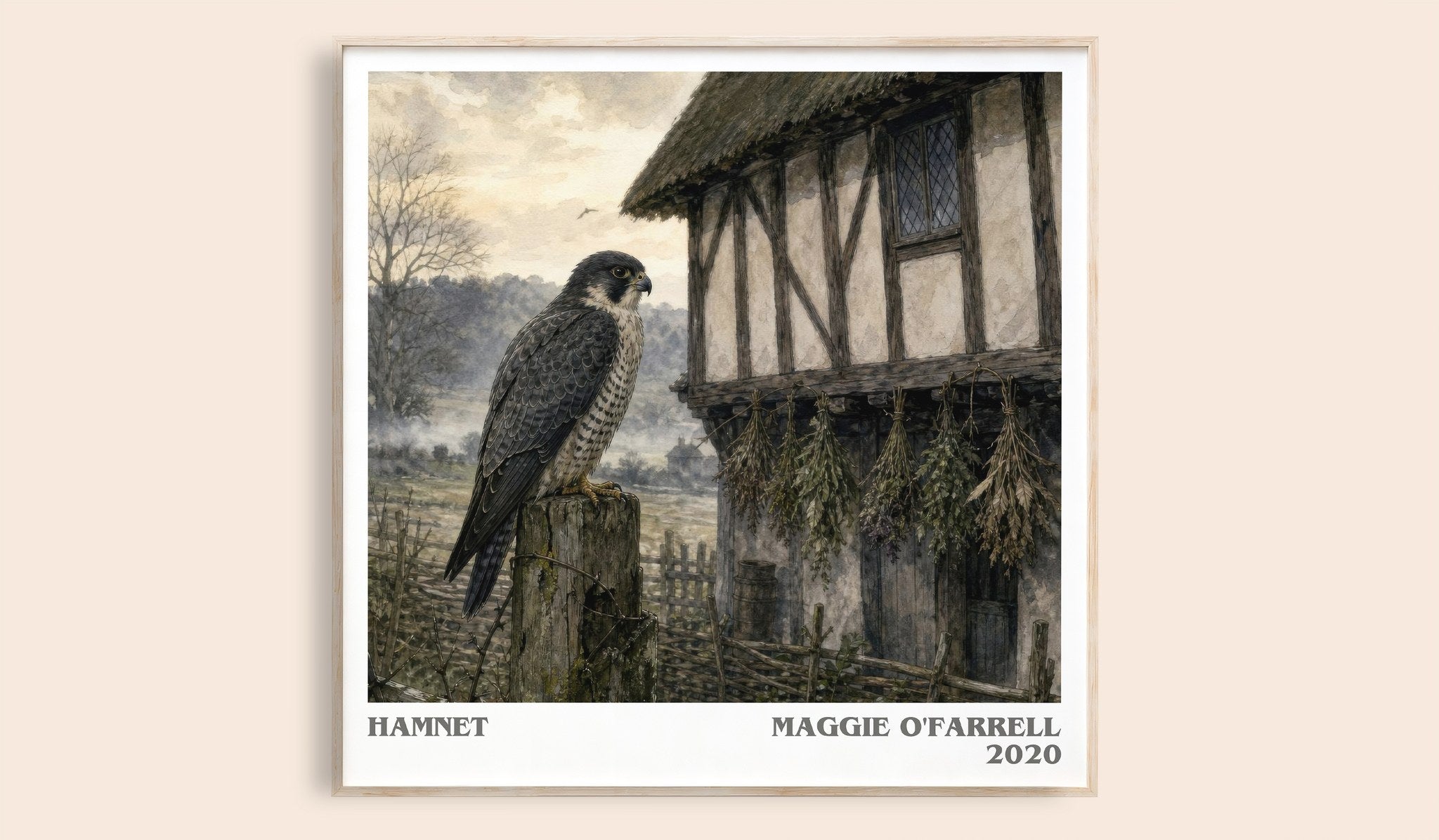 Hamnet Literary Art Print by Maggie O'Farrell