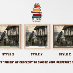 Hamnet literary print in frame leaning in hallway – historical fiction wall art