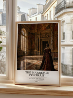 The Marriage Portrait book cover poster colour and style options – Maggie O'Farrell book art