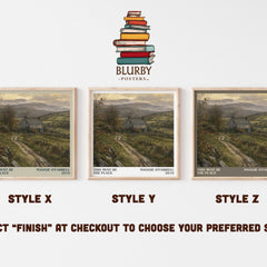 This Must Be the Place literary print in frame leaning in hallway – contemporary fiction wall art