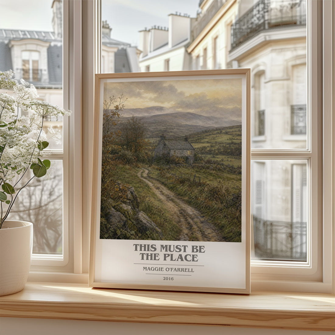 This Must Be the Place book cover poster colour and style options – Maggie O'Farrell book art