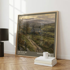This Must Be the Place literary print framed by window – literary home decor