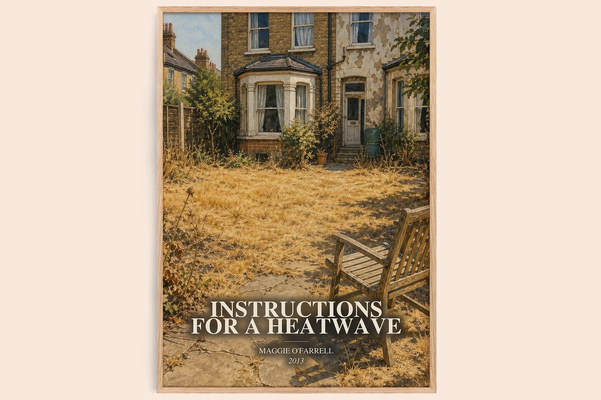 Instructions for a Heatwave Book Watercolour Illustration by Maggie O'Farrell