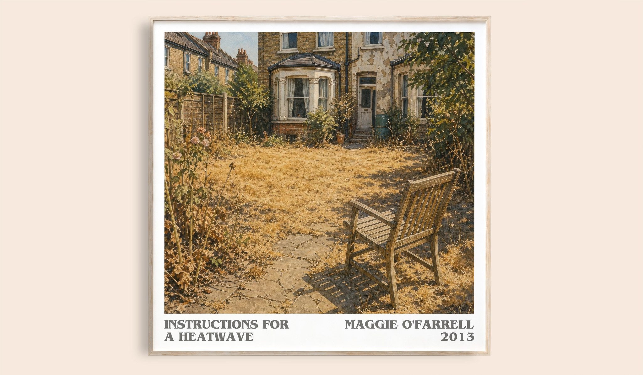 Instructions for a Heatwave Literary Art Print by Maggie O'Farrell