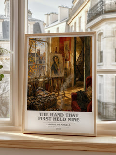 The Hand That First Held Mine book cover poster colour and style options – Maggie O'Farrell book art