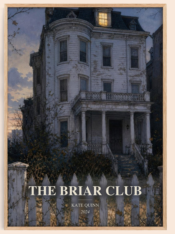 The Briar Club watercolour book poster by Kate Quinn – framed literary art print