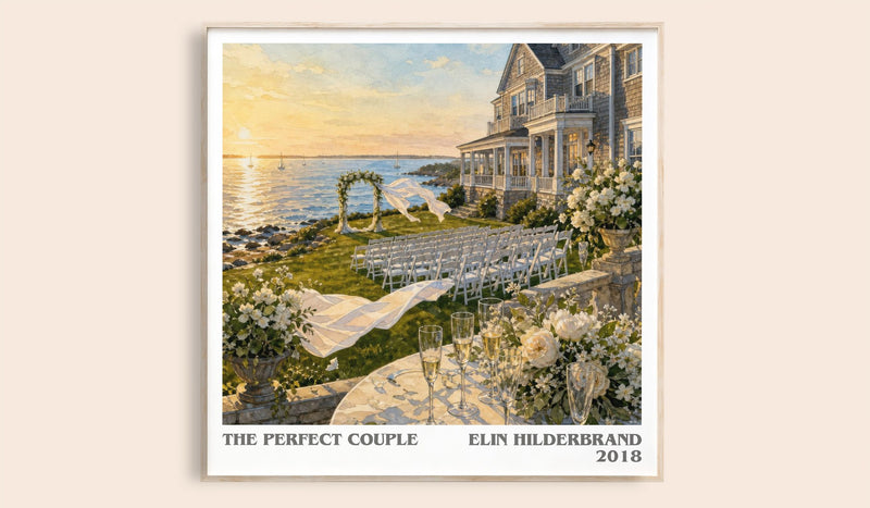The Perfect Couple Literary Art Print by Elin Hilderbrand (Square style)