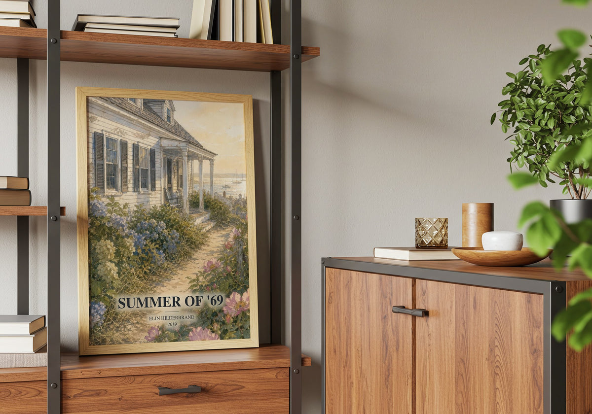 Summer of '69 book watercolour illustration paper finish options – matte satin gloss