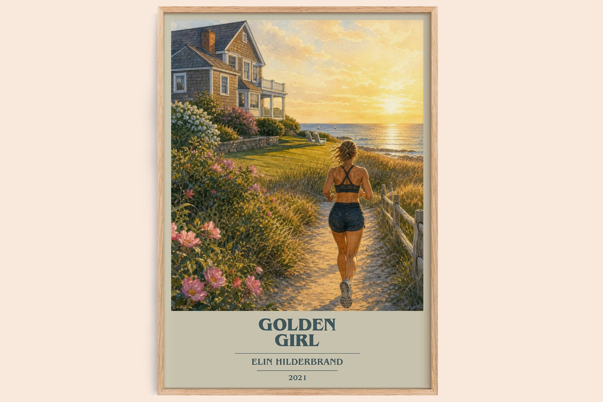 Golden Girl Book Cover Poster by Elin Hilderbrand