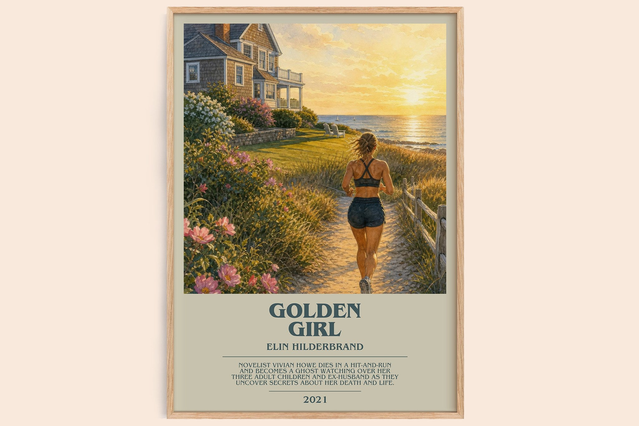 Golden Girl Bookish Wall Art by Elin Hilderbrand