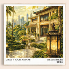Crazy Rich Asians Literary Art Print by Kevin Kwan – square framed poster