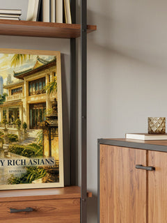 Crazy Rich Asians book watercolour illustration paper finish options – matte satin gloss