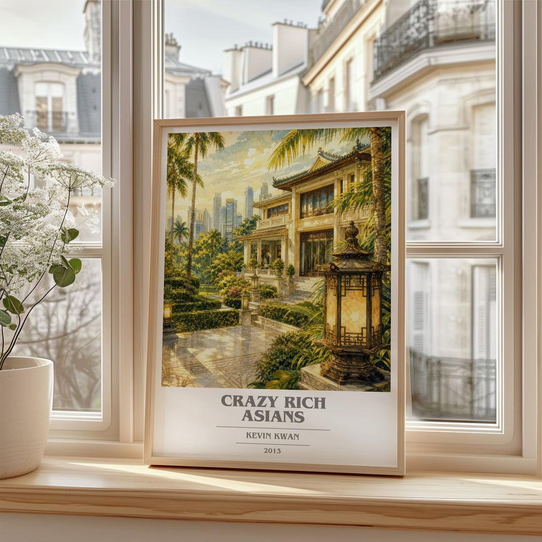 Crazy Rich Asians book cover poster colour and style options – Kevin Kwan book art