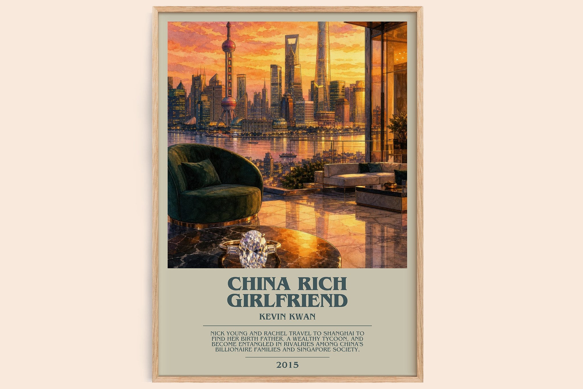 China Rich Girlfriend Bookish Wall Art by Kevin Kwan