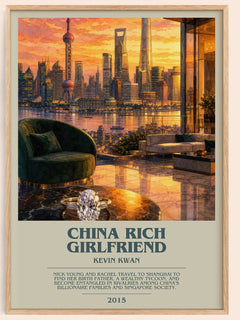 China Rich Girlfriend Bookish Wall Art by Kevin Kwan – image 1