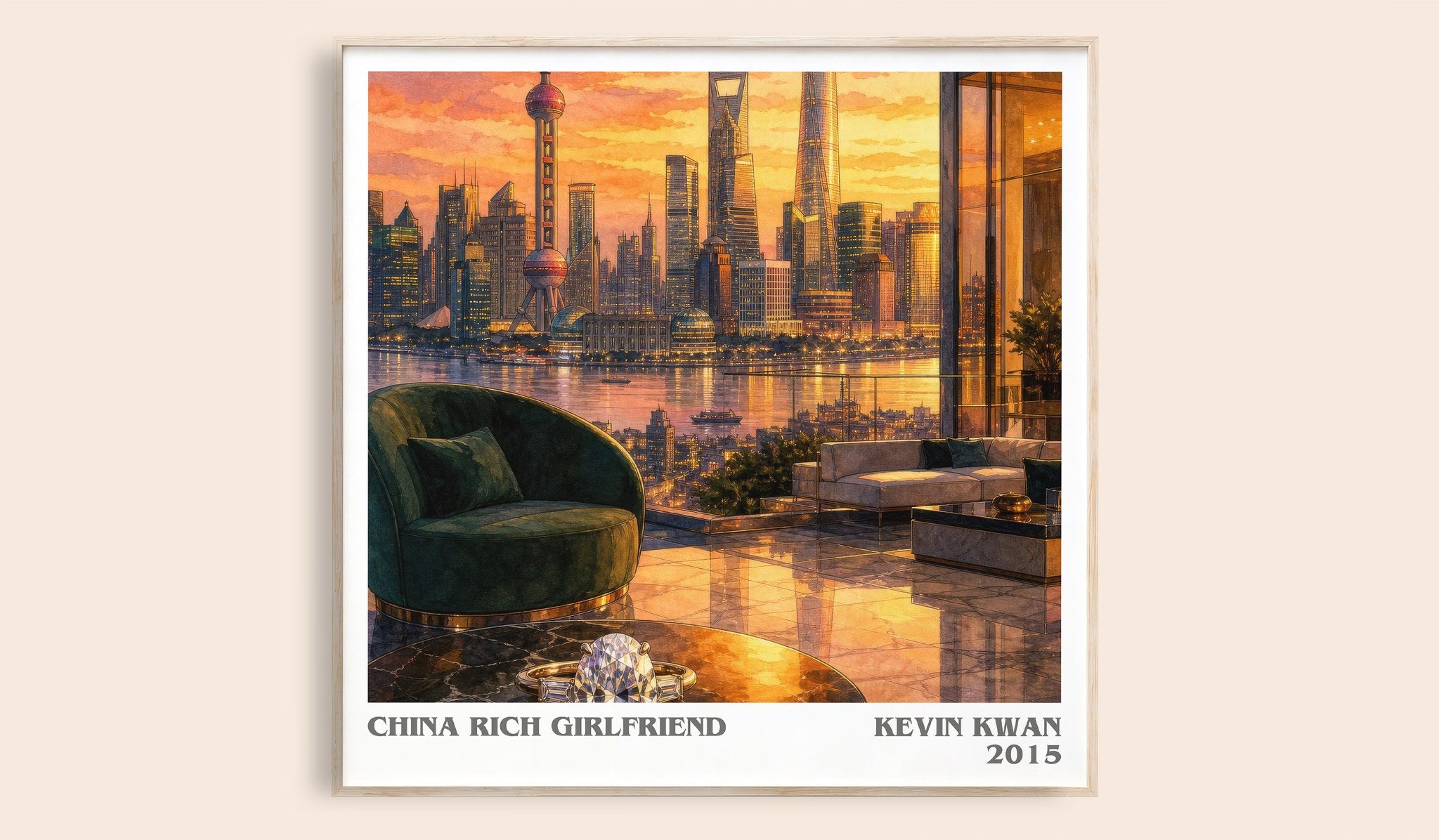 China Rich Girlfriend Literary Art Print by Kevin Kwan