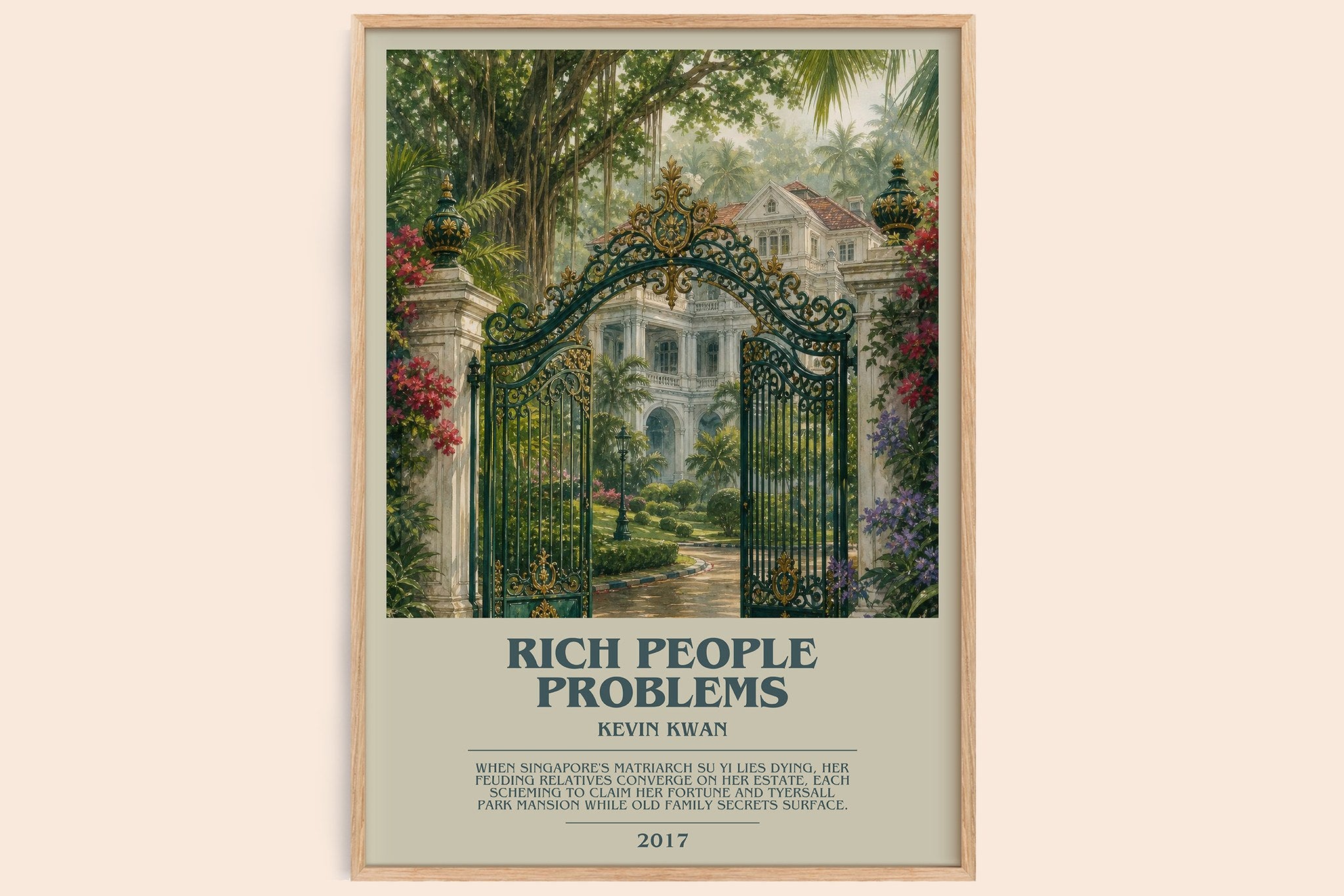 Rich People Problems Bookish Wall Art by Kevin Kwan