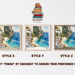 Sex and Vanity literary print in frame leaning in hallway – contemporary fiction wall art