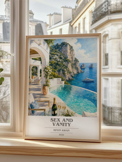 Sex and Vanity book cover poster colour and style options – Kevin Kwan book art
