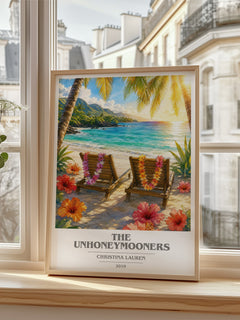 The Unhoneymooners book cover poster colour and style options – Christina Lauren book art