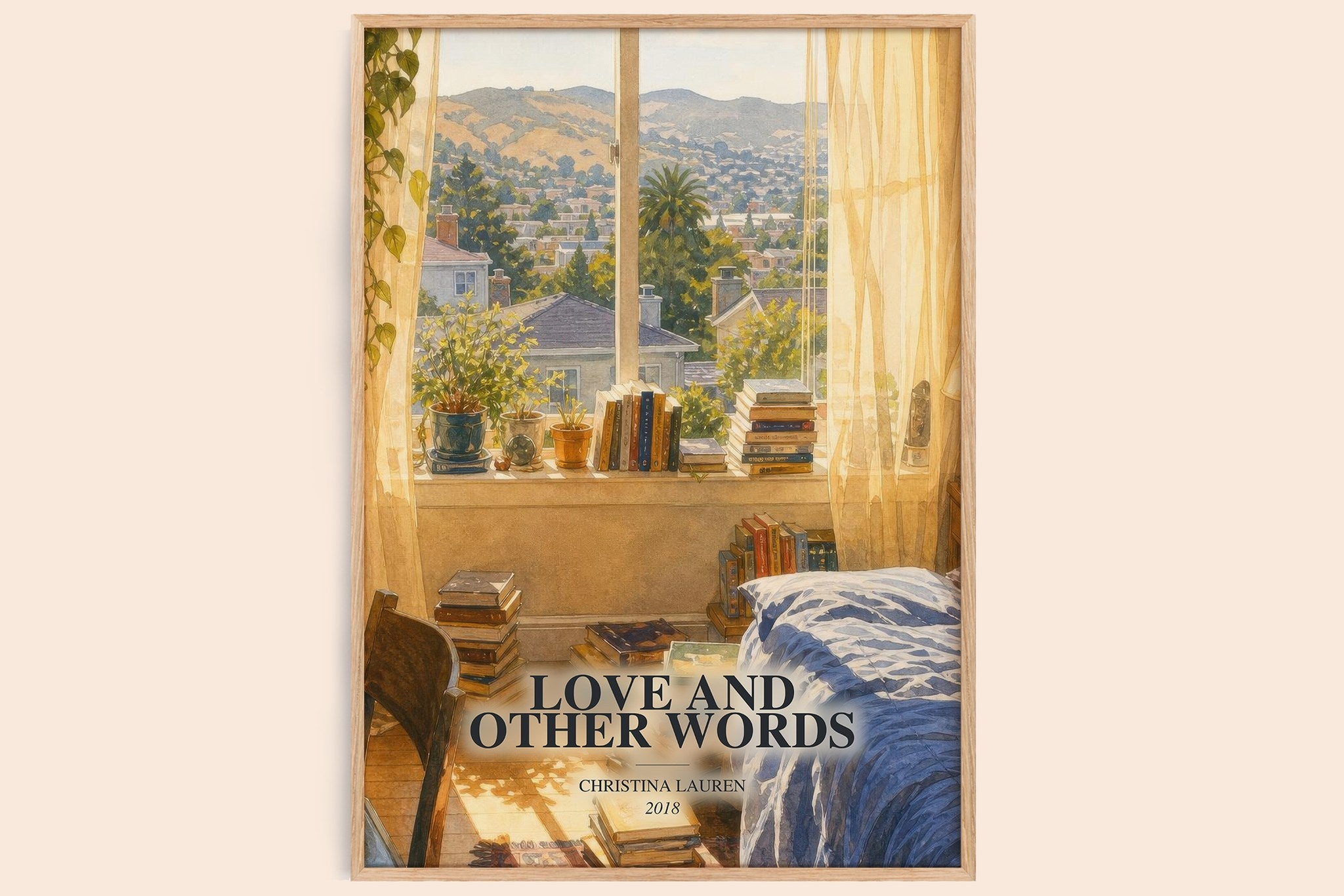 Love and Other Words Book Watercolour Illustration by Christina Lauren