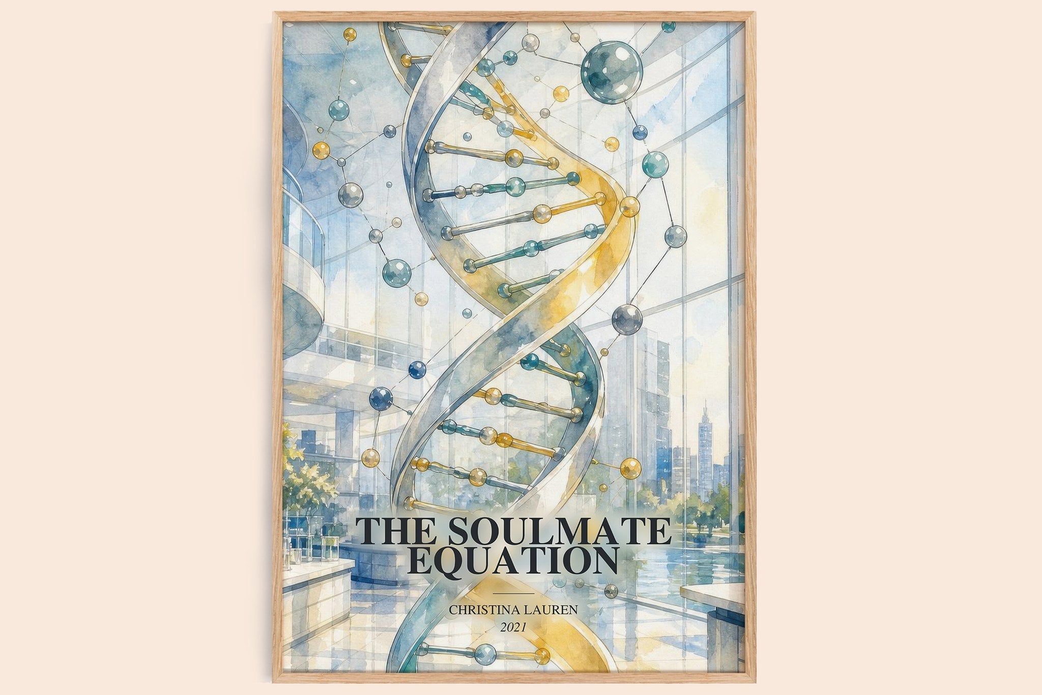Soulmate Equation Book Watercolour Illustration by Christina Lauren
