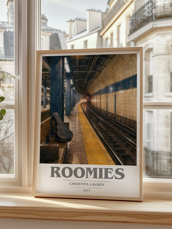 Roomies book cover poster colour and style options – Christina Lauren book art