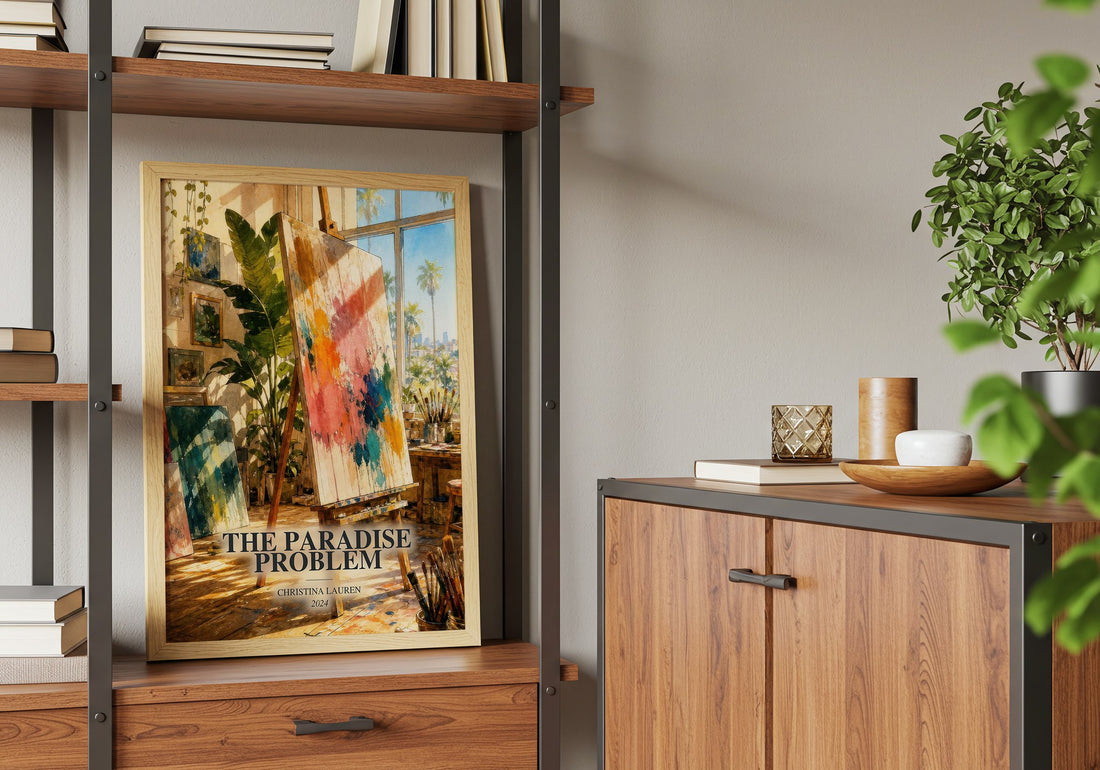 The Paradise Problem book watercolour illustration paper finish options – matte satin gloss
