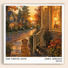 The Friend Zone literary book poster by Abby Jimenez – framed literary art print
