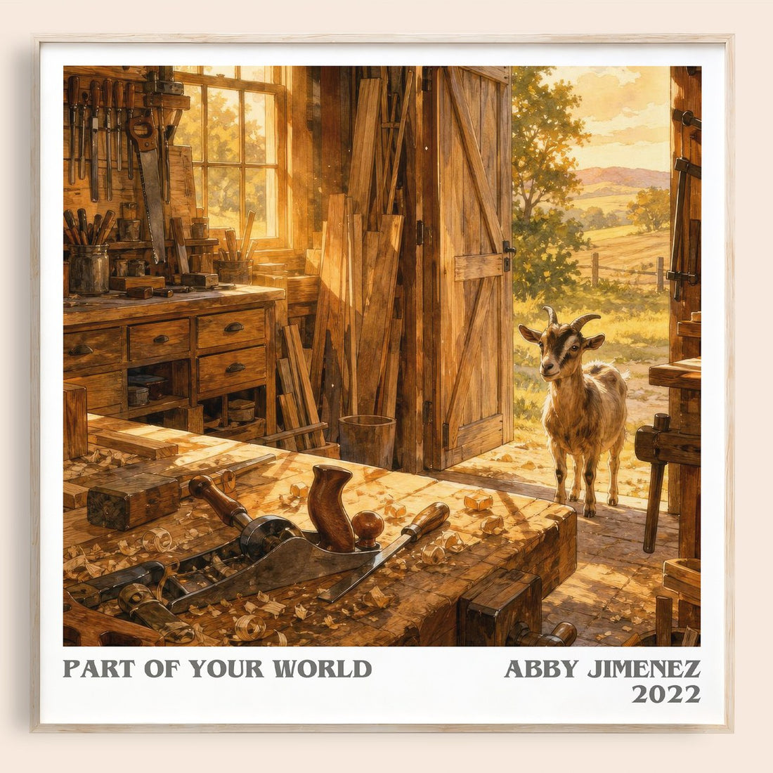 Part of Your World literary book poster by Abby Jimenez – framed literary art print
