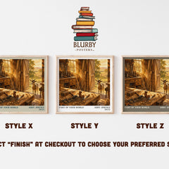 Part of Your World literary print in frame leaning in hallway – romance wall art