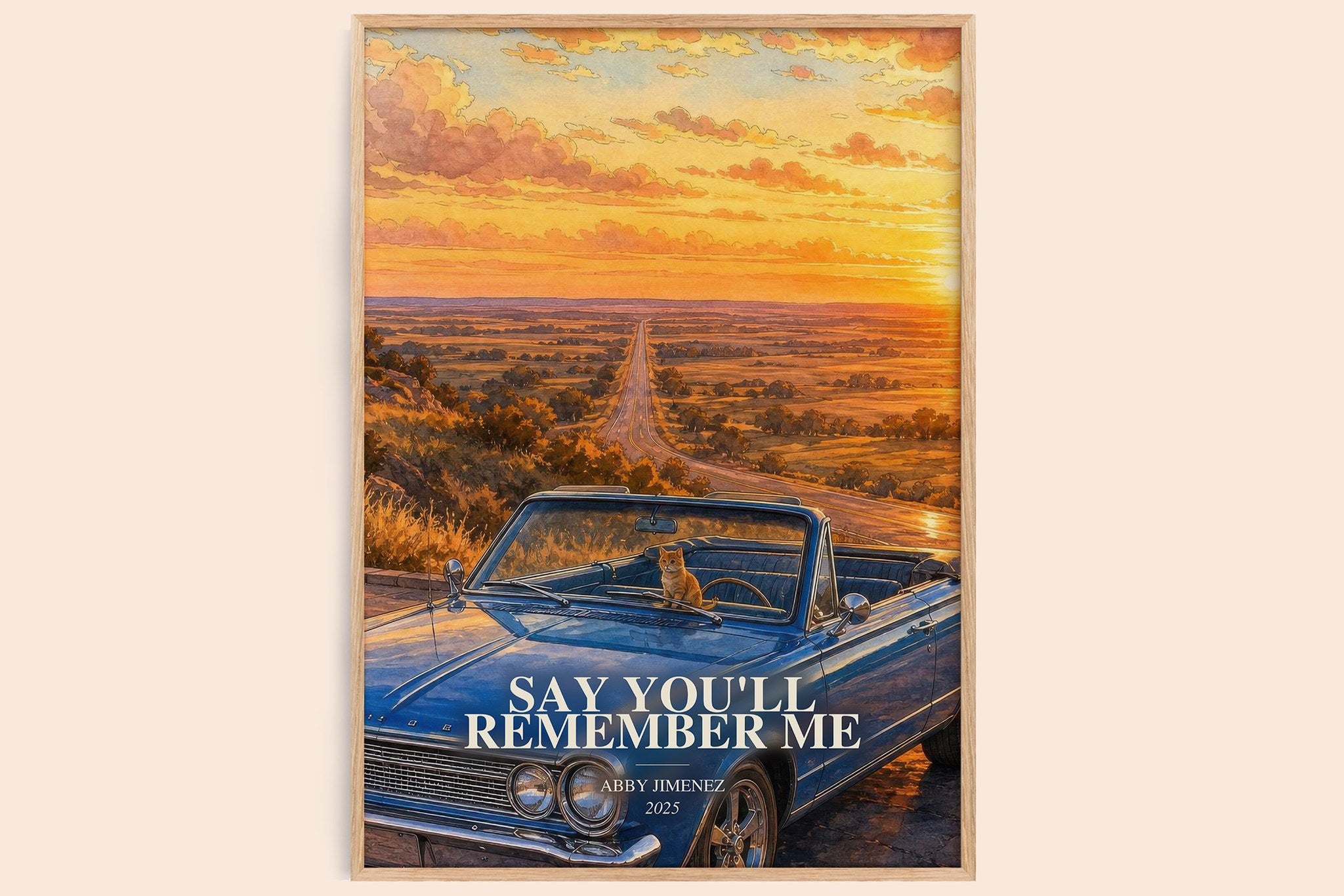 Say You'll Remember Me Book Watercolour Illustration by Abby Jimenez