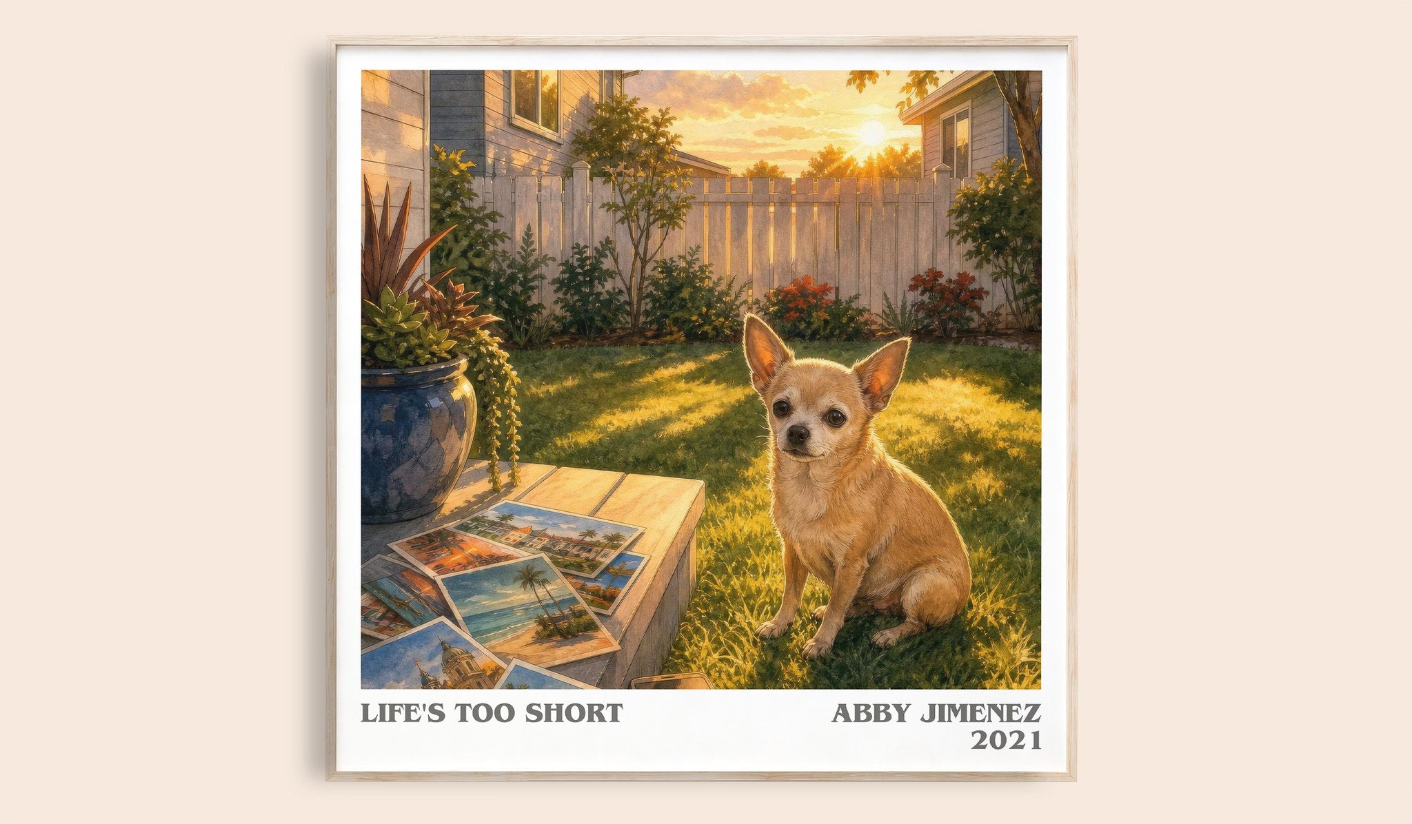 Life's Too Short Literary Art Print by Abby Jimenez