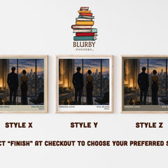 Twisted Love literary print in frame leaning in hallway – romance wall art