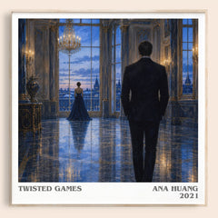 Twisted Games literary book poster by Ana Huang – framed literary art print