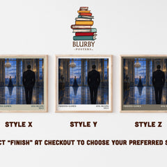 Twisted Games literary print in frame leaning in hallway – romance wall art