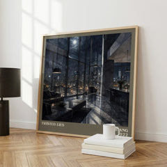 Twisted Lies literary print framed by window – literary home decor