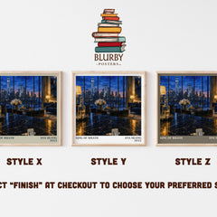 King of Wrath literary print in frame leaning in hallway – romance wall art