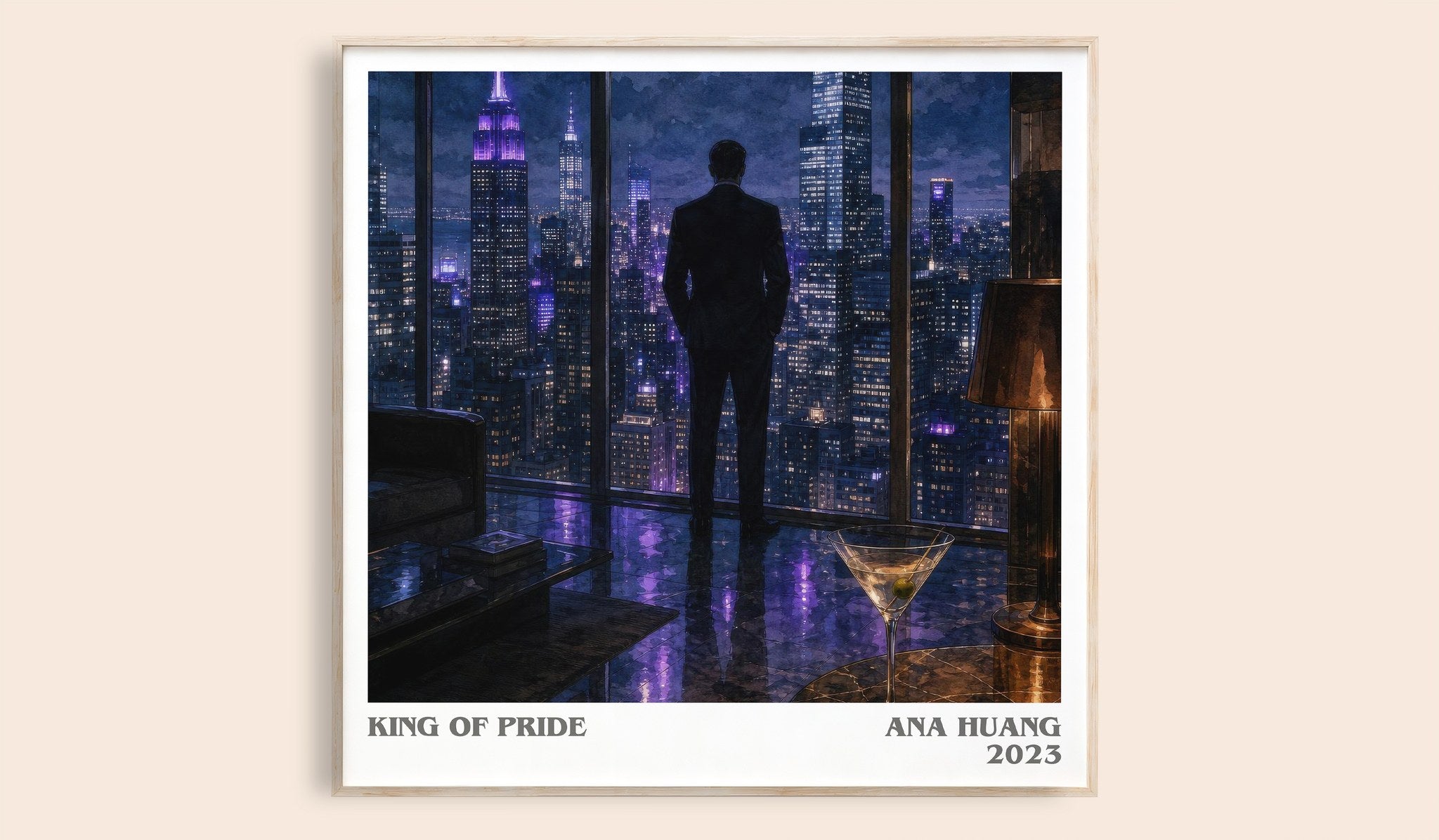 King of Pride Literary Art Print by Ana Huang
