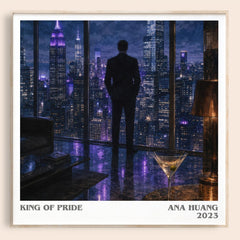 King of Pride literary book poster by Ana Huang – framed literary art print