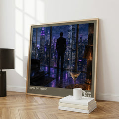King of Pride literary print framed by window – literary home decor