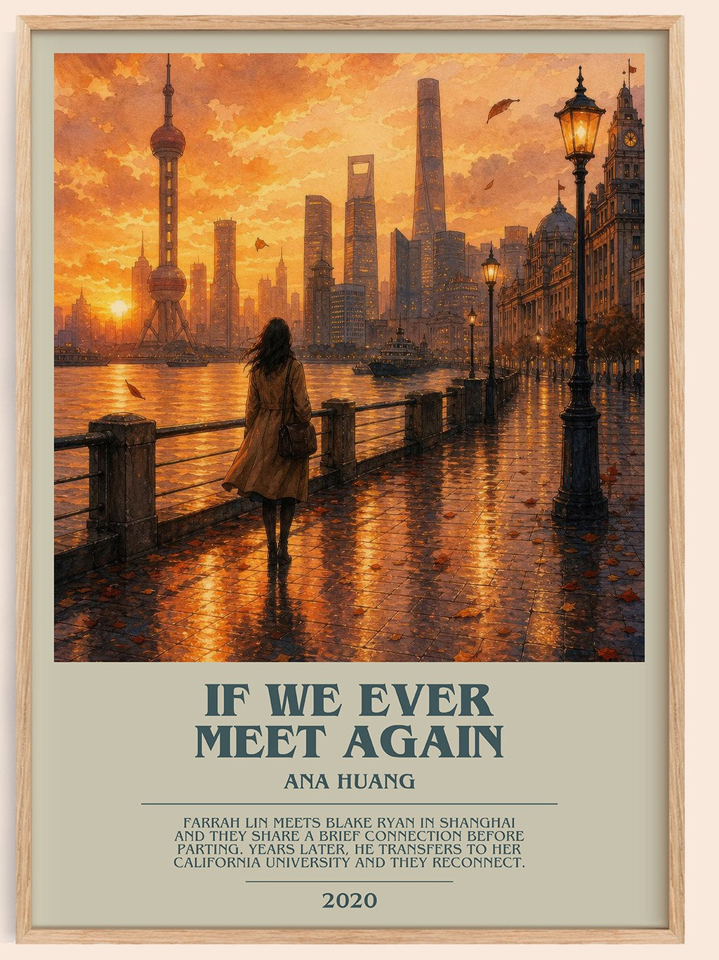 If We Ever Meet Again bookish book poster by Ana Huang – framed literary art print