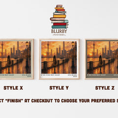 If We Ever Meet Again literary print in frame leaning in hallway – romance wall art