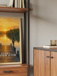 Every Summer After book watercolour illustration paper finish options – matte satin gloss